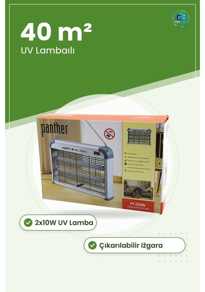 Elektrikli Sinek Öldürücü Kovucu 2x10w Uv Lambalı M² Masaüstü Vey