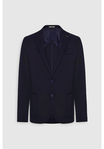 Ac&Co / Altınyıldız Classics Erkek Lacı Slim Fit Dar Kesim Mono Yaka Casual Ceket Lacı Lacivert Ac&Co / Altınyıldız Classics Erkek Lacı Slim Fit Dar Kesim Mono Yaka Casual Ceket Lacı Lacivert