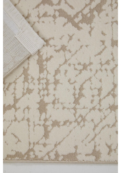 Çam Halı Lizbon 4505 Vizon Enti Halı Modern Eskitme Desenli Makine Halısı