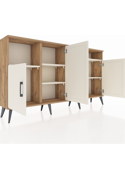 Arges Konsol 5 Raflı 4 Kapaklı 176x30x99 Çam-aytaşı Aytası - Atlas Çam Arges Konsol 5 Raflı 4 Kapaklı 176x30x99 Çam-aytaşı Aytası - Atlas Çam