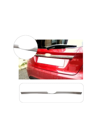 Ford Fiesta Uyumlu 2009-2017 Krom Bagaj Çıtası Paslanmaz Çelik