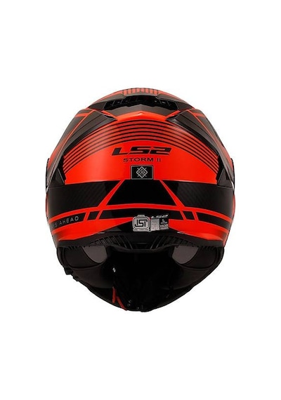 Ls2 Storm 2 Dodger Kapalı Motosiklet Kaskı Neon Turuncu