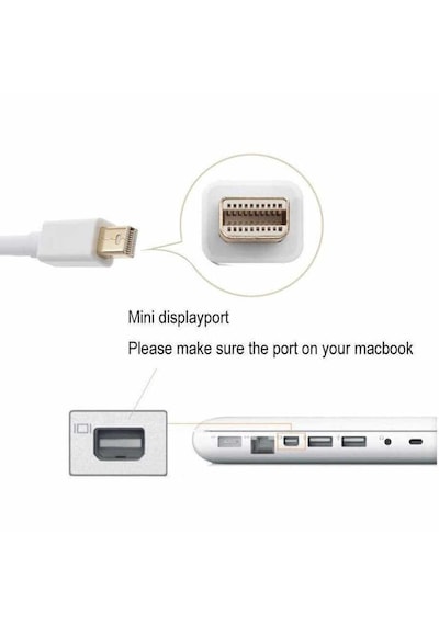 1.8m 4k 60hz Mini Displayport Thunderbolt To Hdmi Kablo