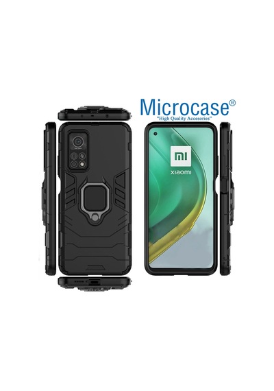 Xiaomi Mi 10T Batman Serisi Yüzük Standli Armor Kilif 477161891
