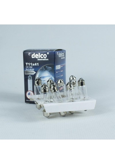 Delco U.s.a Sofit Ampul 12 Volt 41mm T11x41 Halogen 10 Adet