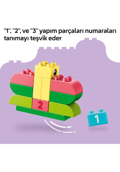 LEGO® DUPLO® Classic Renkli Yaratıcı Kutu 10479 – 1.5 Yaş ve Üzeri Çocuklar için Rakamlar İçeren Oyuncak Yapım Seti (80 Parça)