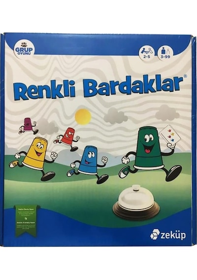 Zeküp Renkli Bardaklar Zeka Oyunu