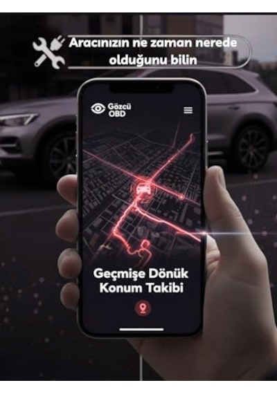 Ayrex Gözcü Mobil Obd Girişi Araç Gps Takip Cihazı Uyumlu Sistemi Anlık Konum Geçmişe Dönük Konum Takibi Geofe