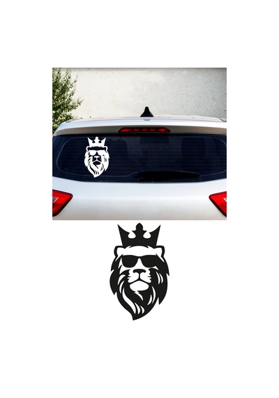 Aslan Kral Oto Sticker, Off Road Sticker 20x12 Cm