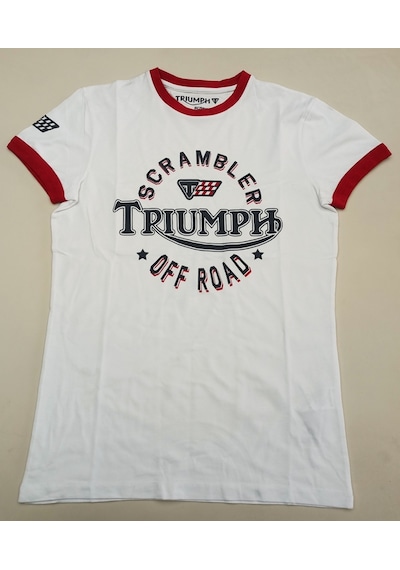 Motosiklet T-shirt TRİUMPH SCRAMBLER BİSİKLET YAKA KISA KOL TSHİRT