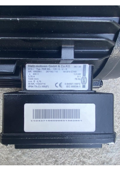 Dietz FDR 90L -125 / 6 - US Elektrik Motoru