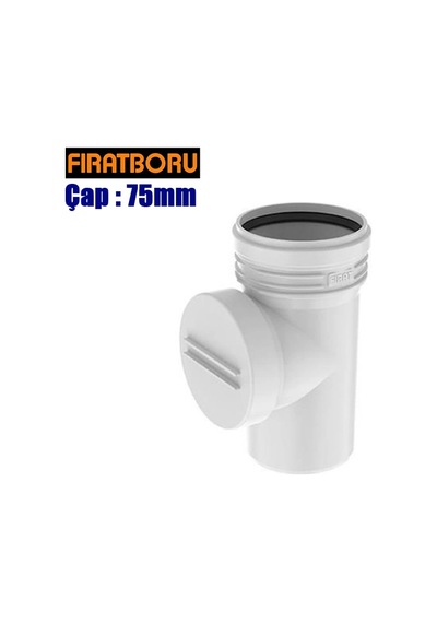 Fırat Pvc Temizleme Te 75mm, Temizleme Te