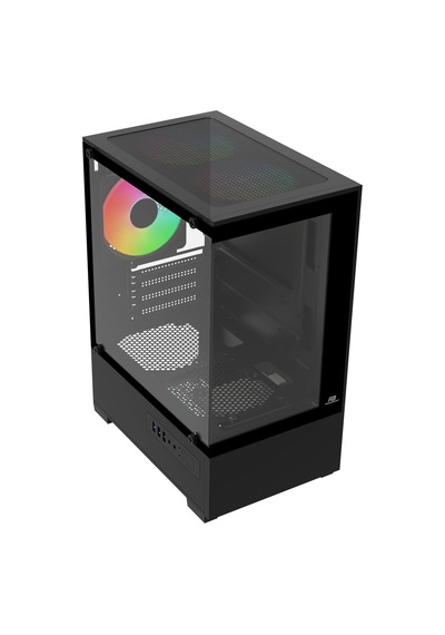 Powerboost M5001b 500w 3 12cm Rainbow Fanlı Usb 3.0 Seaview M-atx Gaming Siyah Kasa