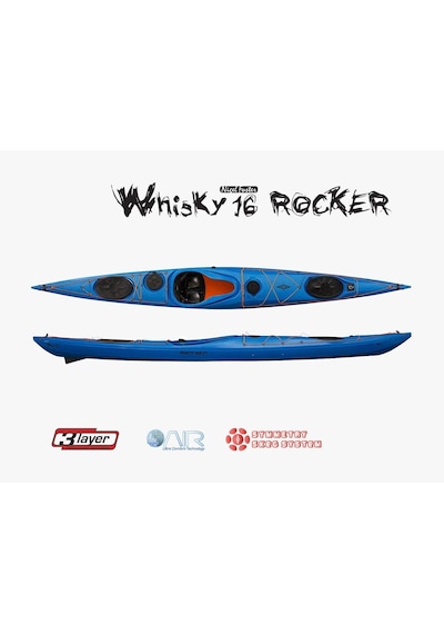 Point65 Whisky 16 Rocker Rudder& Skeg Kano-Mavi