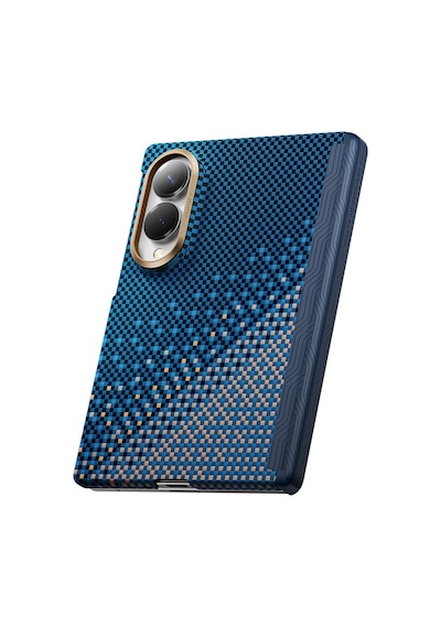Galaxy Z Fold 8 Uyumlu Kılıf M-safe Özellikli Raptic Aramid Skinpro Serenity Serisi Kapak Lacivert