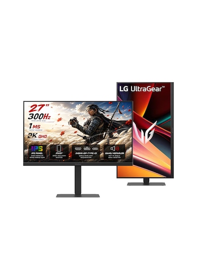 Lg 27g640a-b Ultragear G6 27" 1ms Gtg 300hz Hdmı+dp+usb-c G-sync + Freesync Premium 2k Qhd 2560x1440 Ips Pivot Gaming Monitör