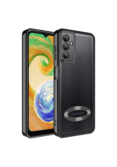 Galaxy A04s Uyumlu Kamera Korumalı Logo Gösteren Zore Omega Kapak