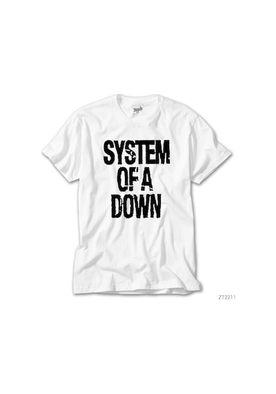 System Of A Down Beyaz Tişört