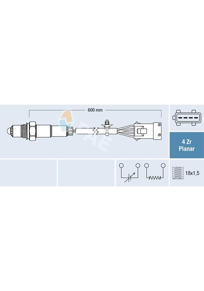 Fae Oksijen Sensörü Ön 207-208-308-508-3008-5008-rcz-c4-c5-ds3-ds4-ds5 1.6 Thp Ep6 4 Kutup Fae 77494 1609345380-9665414080-1618.hc