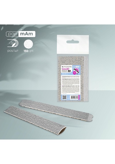 Staleks Manikür Pap-mam Giydirmeli Yumuşak Yedek Zımpara 150 Grit 30lu