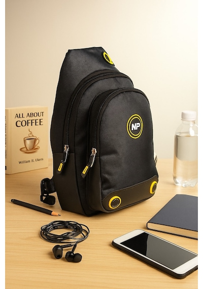 NEWİSH POLO BODY BAG ÇAPRAZ GÖĞÜS VE SIRT ÇANTASI-SİYAH QATRO2260 Siyah