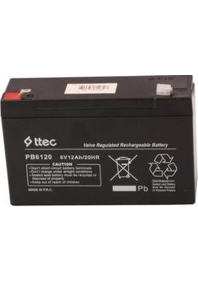 Ttec 6v 12ah Bakımsız Kuru Akü