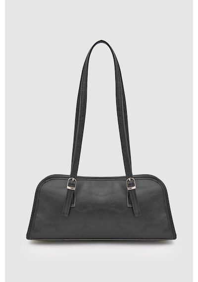 Shule Bags Vanity Baget Çanta Siyah Siyah