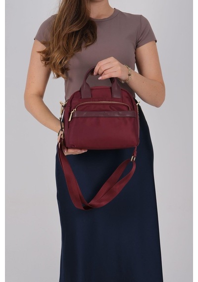 Silver Polo Sp1216 Kadın El Çantası Saten Bordo-bordo