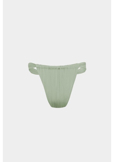 Açelyaokcu Premium Juno Slim Fit Kadın Bikini Altı Su Yeşili
