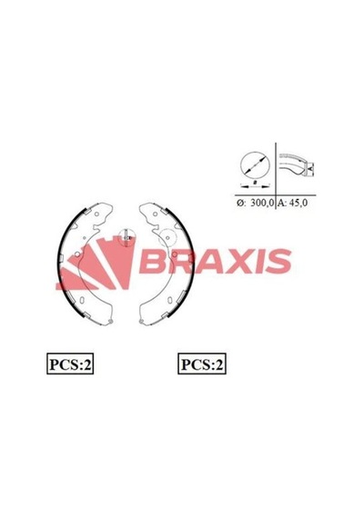 Braxis Ac0090 Arka Fren Balatası Kampana Tip Isuzu D-max 2006-2012 Isuzu Tfr 2012- 8973682540