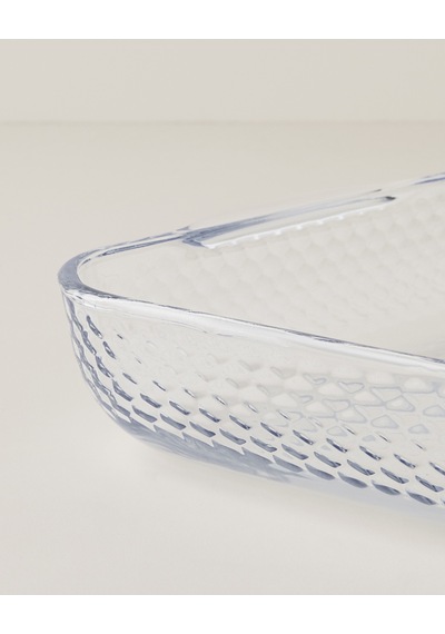 English Home Bake&serve Cam Kare Fırın Kabı 30,0x5,5 Cm Şeffaf Şeffaf