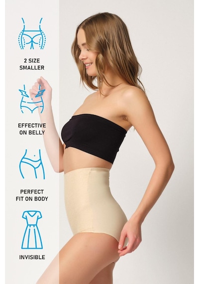 Ten Mı Emay 2842 Lazer Dantelli Slip Korse Ten