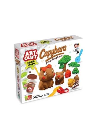 Art Craft Capybara Play Dough Set 168 Gr Çok  Renkli