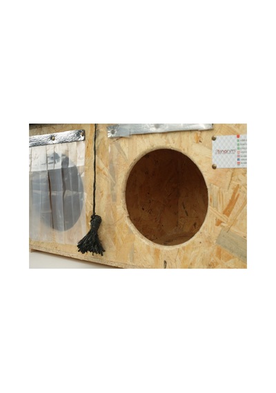 Kedi Evi Kedi Yuvası Kedi Yatağı-demonte Olarak Gönderilir-ısı Ve Su Yalıtımlı 3 Bölmeli 90x36x36