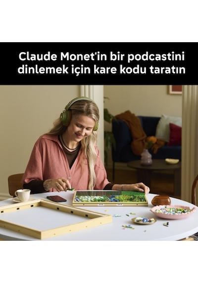 LEGO® Art Claude Monet – Nilüfer Gölü Üzerinde Köprü 31220 - Yetişkinler için Empresyonist Tablo Yapım Seti (3179 Parça)