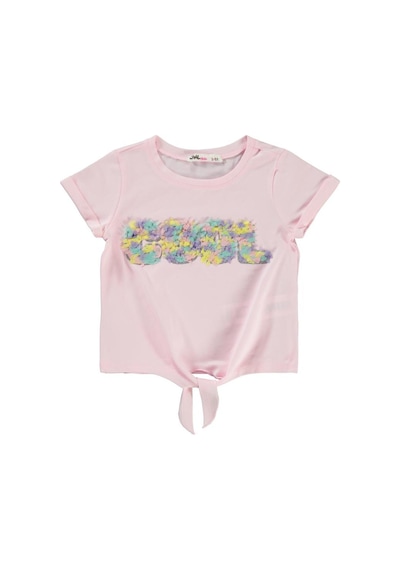 Civil Girls Cool Nakışlı 2-5 Yaş Tişört Pembe
