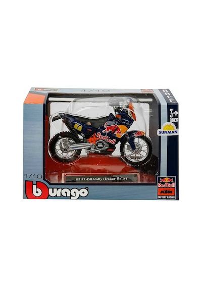 51070 Sun-bur-1:18 Motor Red Bull Ktm 450 2 Asorti - Sunman