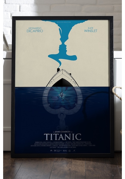 Titanic Siyah Ahşap Çerçeveli Poster, Film Duvar Tablosu