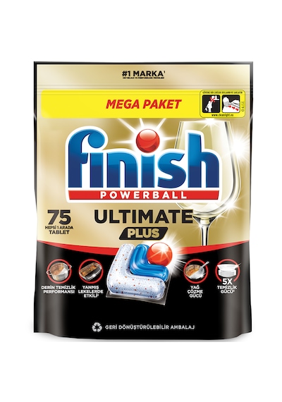 Finish Ultimate Plus Bulaşık Makinesi Deterjanı Kapsül Tablet 75 Adet