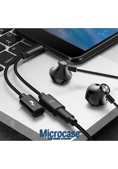 iOS Apple Uyumlu iPhone Lightning Splitter Şarj Ve Kulaklık Çevirici Ikd104