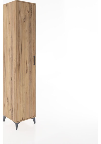 Hyperion Dolap 2 Raflı Tek Kapaklı Tek Askılı 44x44x221 Çam-çam Çam