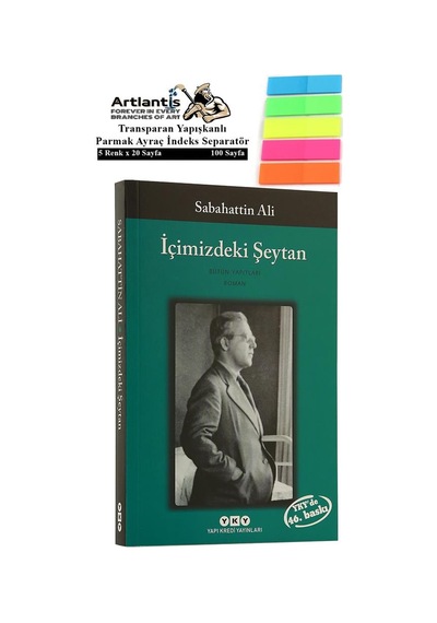 İçimizdeki Şeytan Sabahattin Ali 255 Sayfa Karton Kapak 1 Adet Fosforlu Transparan Kitap Ayraç 1 Paket