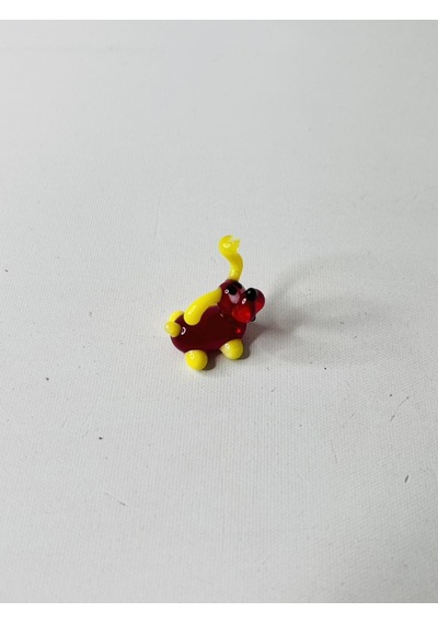 El Yapımı Mini Murano Cam Köpek Biblo A147-09