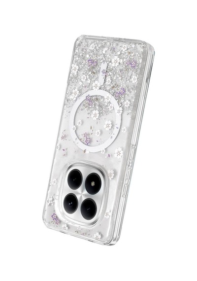 Onegif Xiaomi Redmi Note 15 Pro 5g Misk Simli Magsafe Kapak - Desen 2 Evimdeyokyok Şeffaf