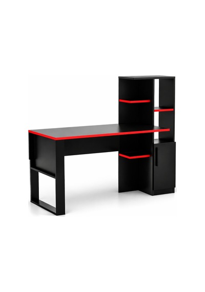 Rexon Oyuncu Masası Gaming Bilgisayar Masası Geniş Çalışma Alanlı Modern Pc Masası Siyah - Kırmızı Rexon Oyuncu Masası Gaming Bilgisayar Masası Geniş Çalışma Alanlı Modern Pc Masası Siyah - Kırmızı