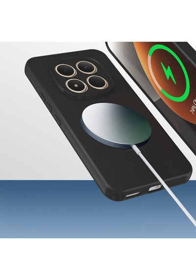 Maks Technology Redmi Note 15 Pro Plus Kılıf M-safe Şarj Özellikli Standlı Mkst Samara Kapak - Pembe