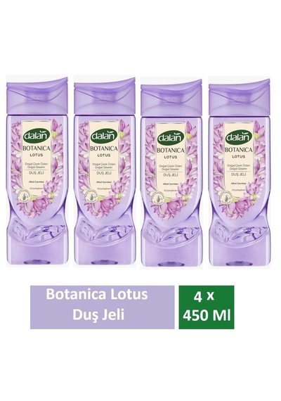 Dalan Duş Jeli Botanica Lotus 450 Ml X 4 Adet Lotus Çiçeği