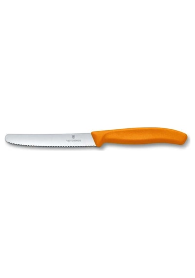 Victorinox 6.7836.L119 SwissClassic 11 CM Domates & Sosis Bıçağı Turuncu