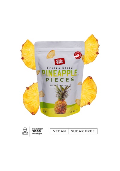 Evereat Ananas Kuru Meyve Cipsi - Dondurularak Kurutulmuş Freeze Dried Çıtır Ananas Diğer