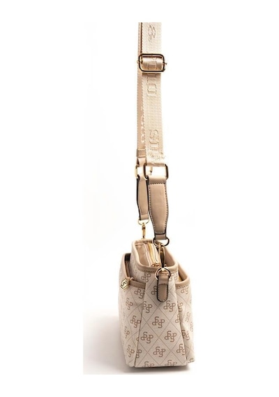 Silver Polo Sp1184 Kadın Çapraz Çanta Monogram Bej-kum